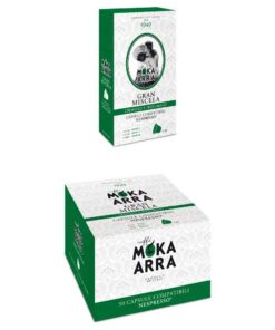 Gran Miscela Moka Arra Koffie (50 Kaffees in Kapseln kompatibel mit Nespresso)