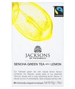 Jacksons Of Piccadilly Sencha Grüner Tee Mit Zitrone 20 Pro Packung - Packung mit 2