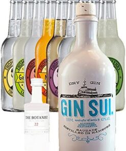 Gin Sul Handcrafted German Dry 0,5 Liter + Botanist 5 cl + 9 Thomas Henry 0,2 Liter alle Sorten