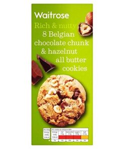 Schokolade & Haselnuss Cookies Waitrose 200G (Packung mit 6)