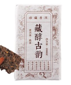 1000g Reifer Tee Ziegel Tibetisch Mellow Ancient Rhythm Tee Ziegelstein Kostbarer Puerh-Tee