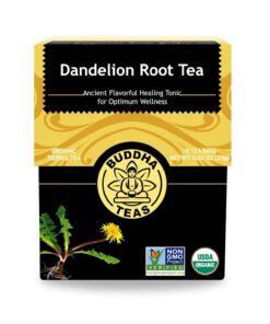 Buddha Teas - 100% organische Kräuterlöwenzahn-Wurzel-Tee - 18 Teebeutel