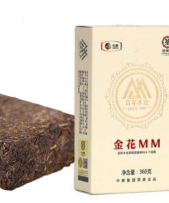 360g Schwarzer Blütentee Golden Blüten Dunkler Ziegeltee Handgepresst Fu Zhuan Hunan Anhua Schwarztee Frei Von Zusatzstoffen Handgefertigt Grüner Natürlicher Bio-Puer