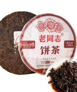 Lao Tong Zhi Alter Genosse Reifer Puer-Teekuchen HaiWan yr 9978 (Charge 211)