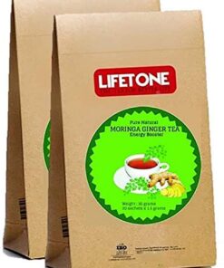 Ingwer-Moringa-Tee, Lifetone-Tee für ein besseres Leben, Energietee, Entgiftung, Immunität (40 Teebeutel)
