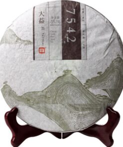 357g Rohes Puer 7542 Pu'er Teekuchen Menghai Dayi Chinesisch Yunnan Puerh Pu-erh 2014