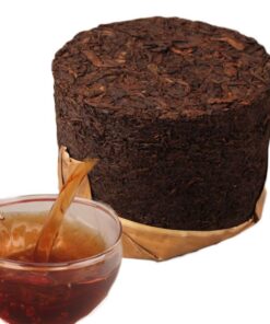 3000g Yunnan klassischer reifer Puer Tee Bio Pu'er ältester Baum gekochter Puer natürlicher Puerh schwarzer Puer Tee Kuchen Bambusblatt Verpackung