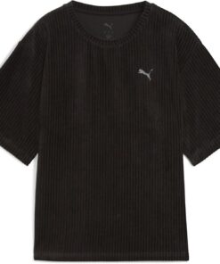 PUMA Unisex ESS Elevated Relaxed Velour Rib Tee Tees (1er Pack)