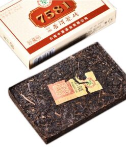 7581 Reifer Puerh-Tee-Ziegel Traditioneller Handwerkstee 250g Klassischer gekochter Puer-Tee