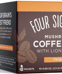 Four Sigmatic Bio-Pilzkaffee | Arabica Instant Coffee Singles mit Löwenmähne, Chaga und Rhodiola | Pilzkaffee Instant Mix für bessere Konzentration und Immununterstützung | 10 Päckchen