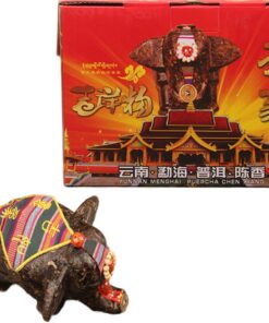 500g China Yunnan Roher Puer Tee Glückliches kreatives Geschenk Handwerk Puer Elefant Form Carving Geschenke Green Food