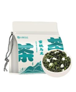 Premium Anxi Pfirsich Oolong-Tee 250g / 8.82oz mit echten Pfirsichstücken, stark aromatischer Früchtetee im Kanister