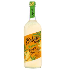 Belvoir - Bio Ginger Beer - Bio Prickelnder frischer Ingwer Drink - 100% natürlich - Ohne Süß-, Konservierungs- oder Farbstoffe - 750 ml Glasflasche (6 Stück)