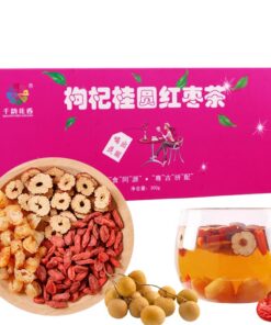 240g Guiyuan Gouqi Hongzao Rote Dattel Longan Früchtetee Gemischter Kräutertee Mit Drei Schätzen Rote Datteln Intensiver Fruchtduft Wärmendes Getränk Instant-Kräuterteebeutel