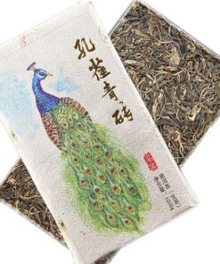 Top Pfau Roher grüner Puer-Tee Gong Qu Qing Zhuan Shen Puer-Tee-Ziegel 1000g