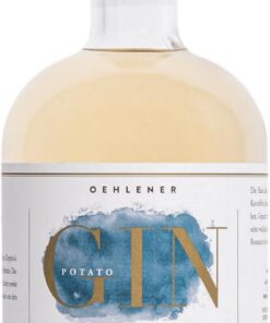 Oehlmann's Potato Gin, Deutscher Premium Gin aus Kartoffeln, Handwerklich Destilliert, Rosmaringeschmack, Gold Edition, 40% Vol, 0,5 L