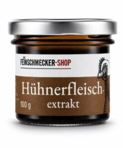 Der Feinschmecker 100g Hühnerfleischextrakt I Hochkonzentrierte Würzkraft I Ohne Farb- und Konservierungsstoffe I Höchste Qualitätsstandards aus rein natürlichen Zutaten