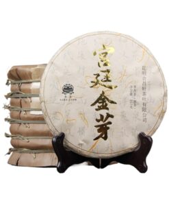 Frühlingstee Jujube Fragrance Palace Golden Bud Pu-erh Tee, Gekochter Tee, 357g Pu-erh Kuchentee