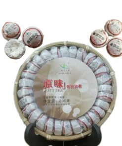 Schlankheitstee Mini Tuocha Natürlicher reifer schwarzer Pu-Erh-Tee 200g Chinesischer Puer-Tee