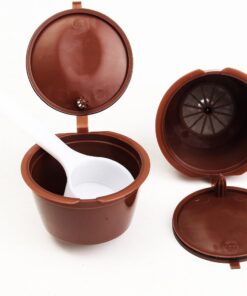 2ST Kaffeemaschine Kapseln Dolce Gusto wiederaufladbare nachfüllbare Wieder verwendbare Kaffee Emohome
