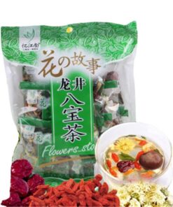 Chinesischer Handgemachter Kräutertee achter Schatz Tee Aus Roter Dattel Longan Long Jing Ba Bao Cha Intensiver Blumenduft Erfrischender Geschmack Grünes Aufgussgetränk (120g Longjin Acht-Schätze-Tee)