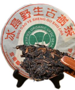 357g Zertifizierter Bio-Bingdao-reifer Puer-Tee Pu-erh-Schwarztee-Kuchen-Sammlung