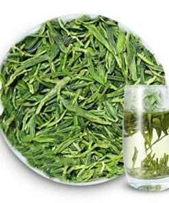 HELLOYOUNG Chinesischer Longjing-Tee Frühlings Longjing Grüntee Traditionell Handgeröstet Ohne Zusatzstoffe Erfrischender Duftender Und Aromatischer Chinesischer Grüntee (250g)