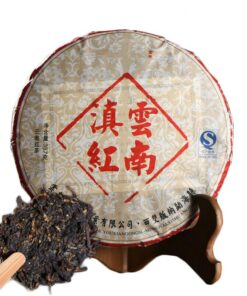 Antiker Baum Dian Hong Schwarzer Tee Kuchen Yunnan Sonne Getrockneter Schwarzer Tee 357g