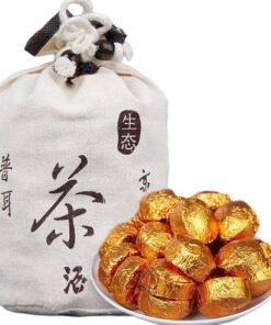 HELLOYOUNG 500g Shu Puerh Tee Mini-Kuchen Reifer Puerh-Tee Ohne Zusatzstoffe Handgefertigter Puerh-Teekuchen Aus Yunnan Einfach Zu Lagern Und Zuzubereiten