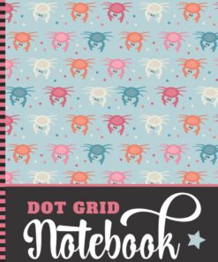 Dot Grid Notebook: Large 8.5x11 Journal / 400 Dotted Pages (200 Sheets) / With Blank Index & Page Numbers / Sketching - Note Taking Gift For Creative ... Crab Dot - Seafood Ocean Animal Pattern