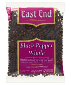 East End ganz schwarzer Pfeffer (100 g) - Packung mit 2