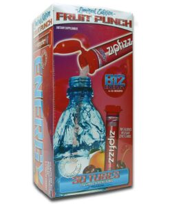 Zipfizz Healthy Energy Drink Mix, (Fruit Punch, 30-Count)