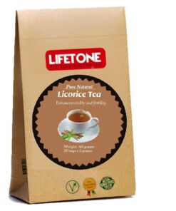 lifetone the tea for better life, LIQUORICE Wurzeltee | 100% Pure Natural von Tropic | Stressabbau Bauch Tee | 20 Teebeutel