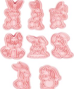 VALICLUD 3d Kaninchen Keksstempel Aus Kunststoff Wiederverwendbar Kleiner Leichter Ausstecher Für Selbstgemacht Backen Festliche Hasenform Für Kekse Und Schokolade Familiengeeignet