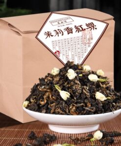 400g Golden Buds Tea Yunnan Dianhong Tea Drei geräucherter Jasmin-Schwarztee Gesund