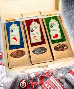 Holzkiste Weihnachtstee
