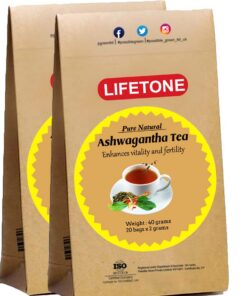 Ashwagandha Wurzeltee | Kräuter Stimmung Booster | Stressabbau Tee | 40 Teebeutel