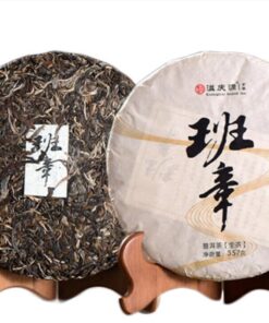 357g Roher Puerh-Tee-Kuchen Alter Banzhang Pu'er Grüner Tee Hochwertiger alter Baum-Tee