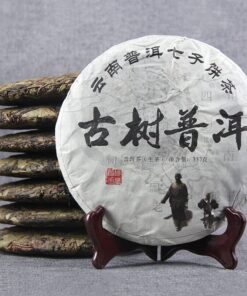 Alter Baum Puerh Cha Tee Sieben-Samen-Kuchen Teeblätter 357g Lincang Island Gold Leaf