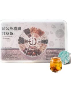 Premium Löwenzahn-Rosentee etc. Kombination Kräutertee 15 Dosen/Karton 270g (9,52oz) Bequem und kompakt