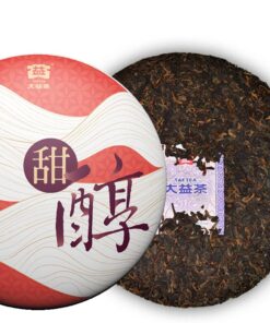 Bio-Schwarztee 300g / Kasten schwarzer Tee Menghai Dayi Pu-erh Reifer Kuchen 2019