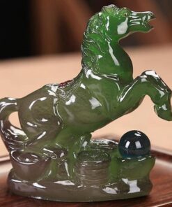 XIALON Chinesisches Tierkreiszeichen Pferd Tee Haustier Dekoration Tee Spiel Teezeremonie Zubehör Dekorationen 8 cm
