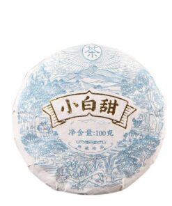 HELLOYOUNG 100g Chinesischer Weißer Teekuchen ancient Tree Xiao Bai Süß Handgepresst Aus Hochgebirgs-Weißtee Milder Süßer Nachgeschmack Rohteegetränk