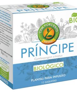 Cem Porcento - Biologisch Erva Principe/Zitronengras (Cymbopogon citratus L.) - 10 Teebeutel x 8 = 80 Teebeutel