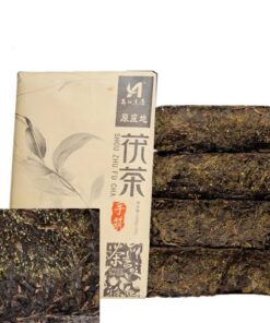 Jinhua Goldener Blumen-Tee-Ziegelstein Fu Zhuan Tee 2015yr 1000g Anhua Schwarzer Tee