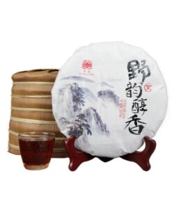 Wilder Charme Duftender Pu-erh-Kuchentee, Bulang Alter Baum Pu'er Reifer Tee 357g Auswahl An Qualität