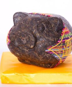 600g Lucky Gold Pig Craft Geschenk Puer Tee Roher Puerh-Tee Yunnan Bio Pu'er Ältester Baum Grüner Pu'er Natürlicher Puerh Tee Feine Dekoration
