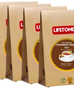 lifetone the tea for better life, Ingwer und Zimt Teebeutel | Köstlicher Immunitätsverstärker, ANTIOXIDANT | Entgiftungstee | 100 TEEBEUTEL