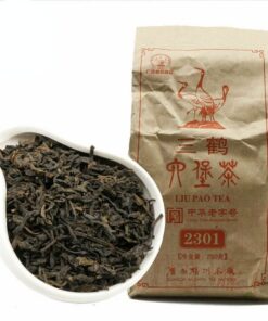 Dunkler Tee 2301 gealterte Tees Drei Kraniche Sanhe Loser Liupao Tee 250g