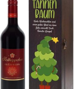 Herz & Heim® Rotkäppchen Glühwein 0,75l in weihnachtlicher Verpackung, verschiedene Motive Merry Christmas